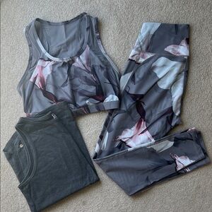 Fabletics 3-piece matching set size XS